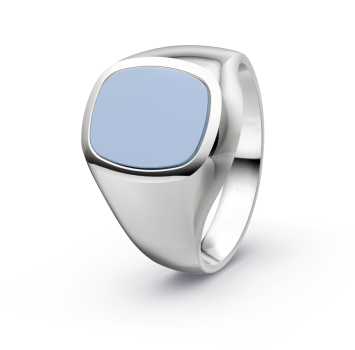 CR-Siegelring 07/6 - Silber 925 / - Lagenstein Hell